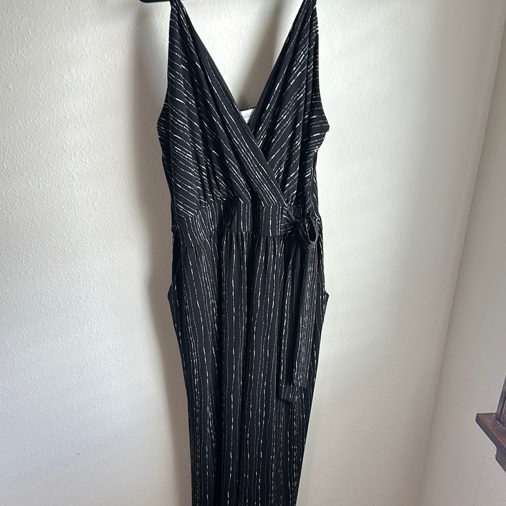 Black, white, taupe, jumpsuit 1X